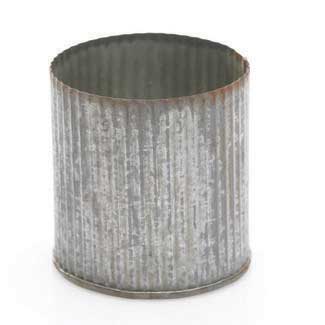 NORAH VASE 3"X 3" ZINC