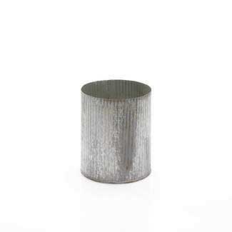 NORAH VASE 4.5"X 5.5" ZINC