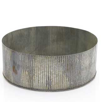 NORAH BOWL 10"X 4" ZINC