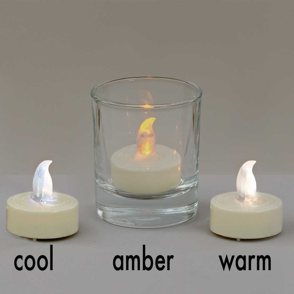 AMBER FLICKER LED     TEA LITE