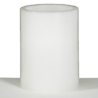 4" SMOOTH LED CANDLE,WHIT
