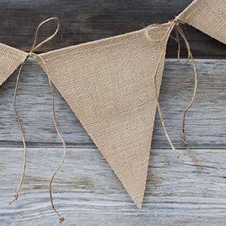 JUTE TRIANGLE BANNERS