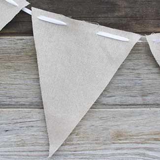 LINEN TRIANGLE BANNER GARLAND