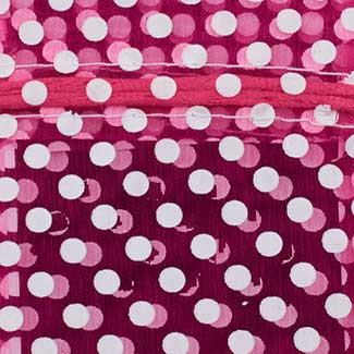 4" PRINTED BAGS,HOT PINK