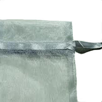 12" ORGANZA GIFT BAG,SILVER