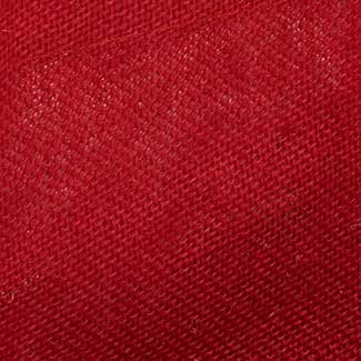 6" SQUARE JUTE VASE COVER,RED