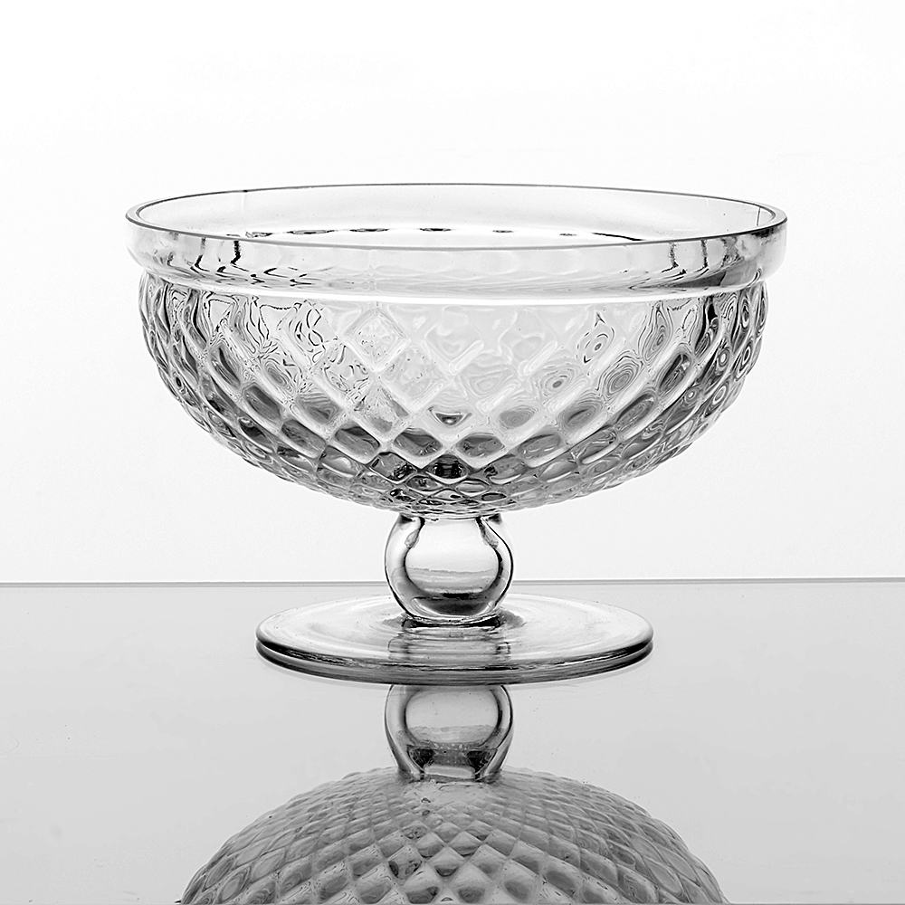 5" X 8" GLASS BOWL, CLEAR