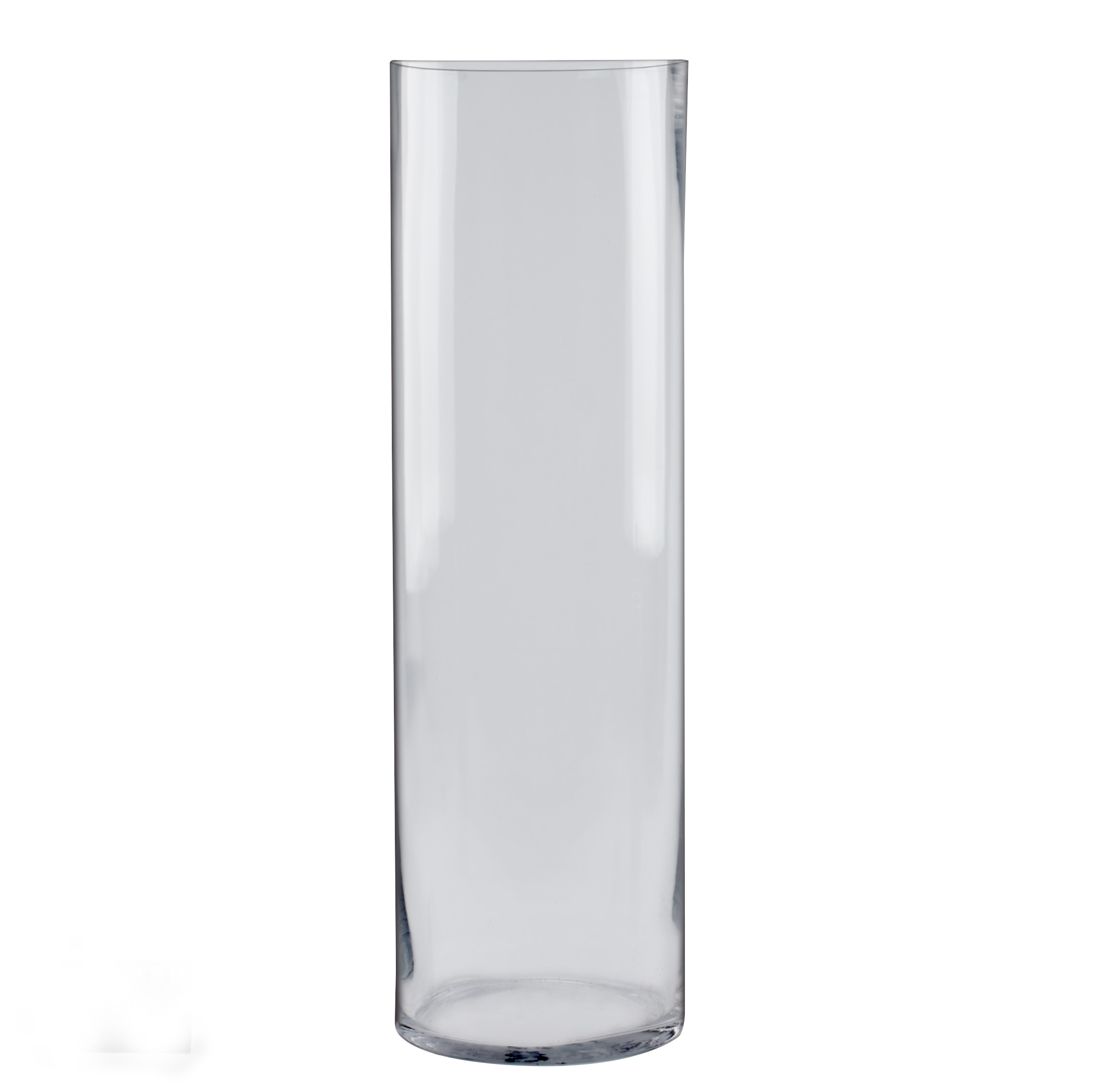 GLASS 24" X 7" CYLINDER VASE