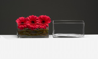 GLASS   4.25" X 9" X 3.75" VASE