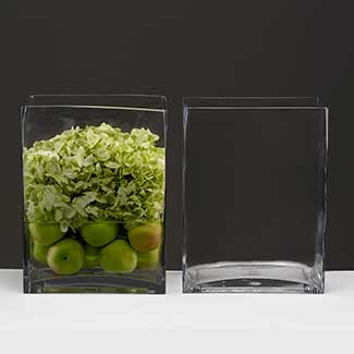 GLASS  11.25" X 8.5" X 4.75" VASE