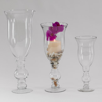 GLASS   24" X 9" VASE
