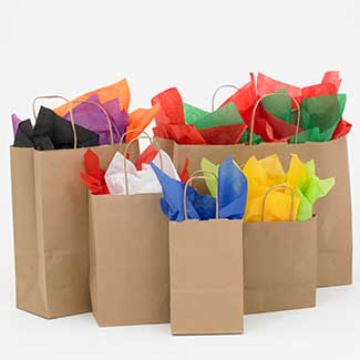 12" X 16" KRAFT TOTE BAGS