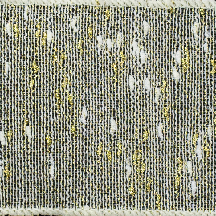 2 1/2" WIRED SHIMMER,IVORY GAUZY