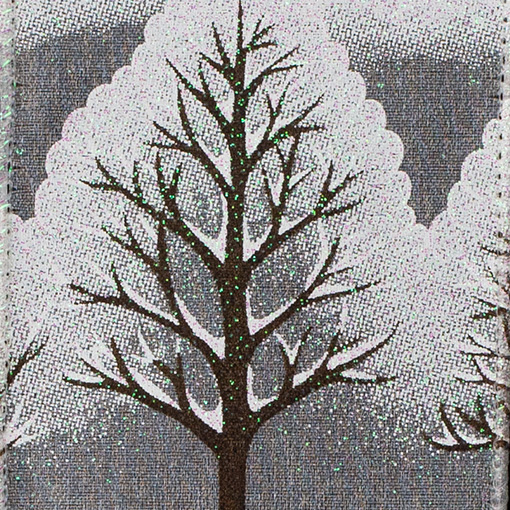 2 1/2" WIRED FROSTY FOREST,WHITE
