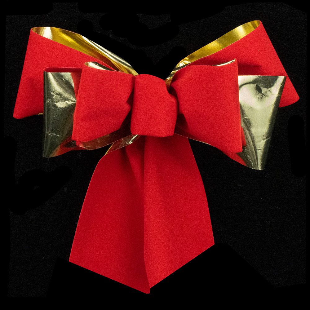 2 1/2" GOLD BACKED VELVET RIBBON