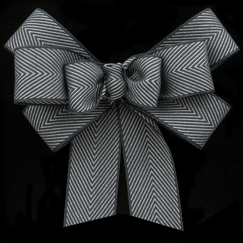 1 3/8" UNWIRED HERRINGBONE RIBBON