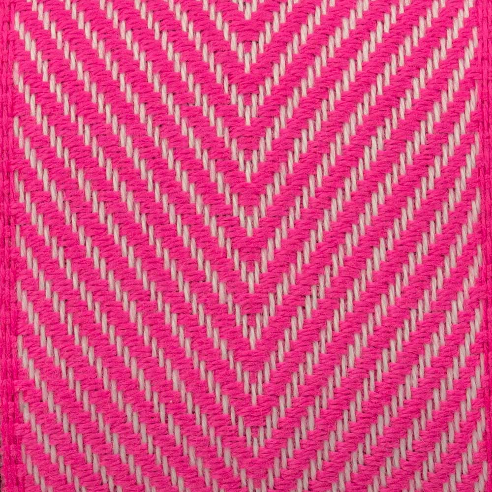 1 3/8" HERRINGBONE,HOT PINK