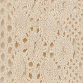 3/8" COTTON CROCHET LACE,IVORY