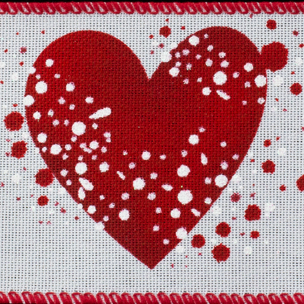 2 1/2" PAINTED LOVE,WHITE LINEN