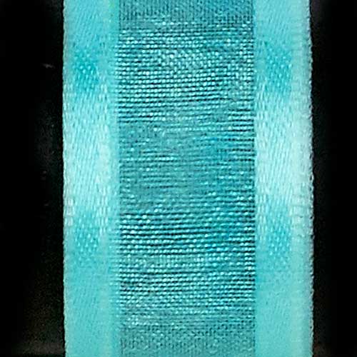 9/16" SATIN CHIFFON,AQUA