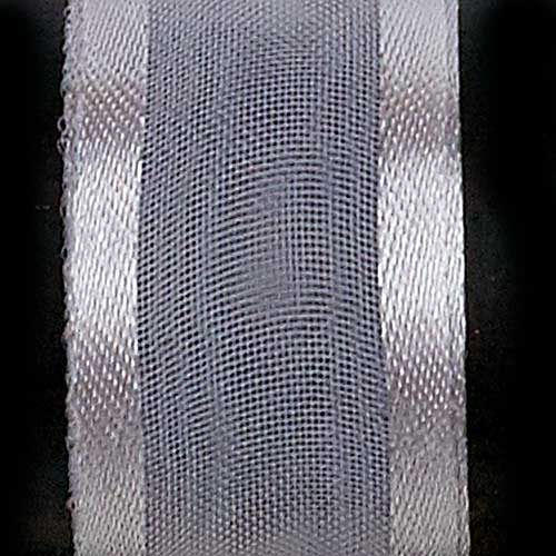 9/16" SATIN CHIFFON,SILVER
