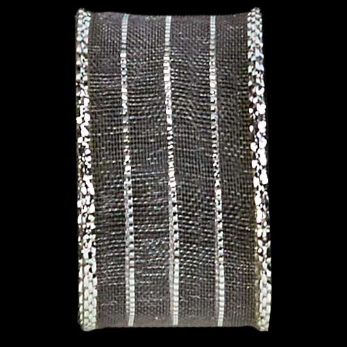 9/16" ROYALTY CHIFFON,SILVER
