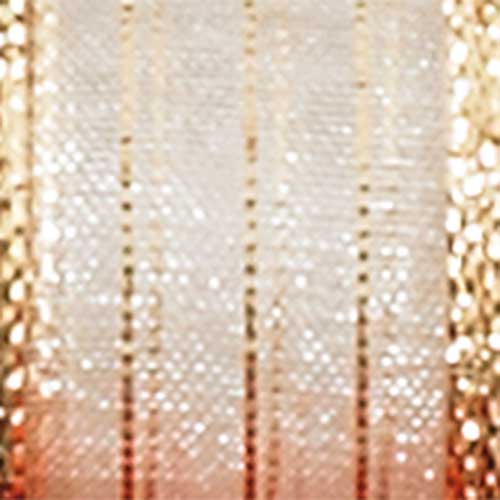 9/16" ROYALTY CHIFFON,WHITE/GOLD
