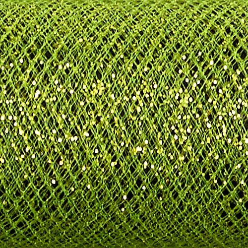 6" SPARKLE TULLE,APPLE GREEN