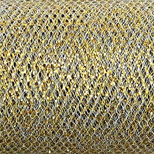 6" SPARKLE TULLE,GOLD
