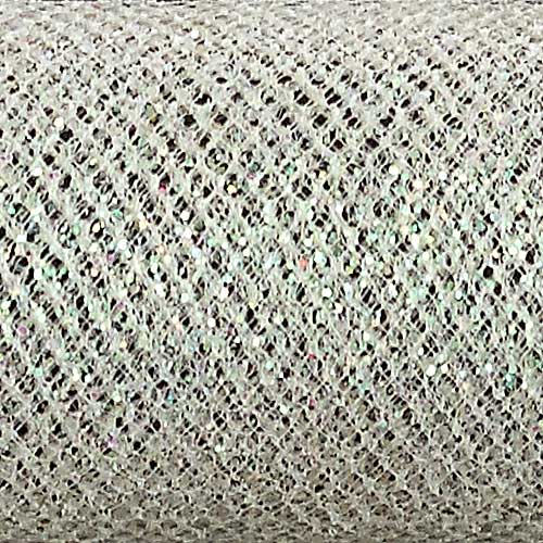 6" SPARKLE TULLE,IVORY