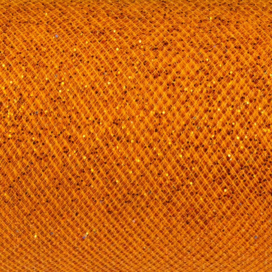 6" SPARKLE TULLE,ORANGE
