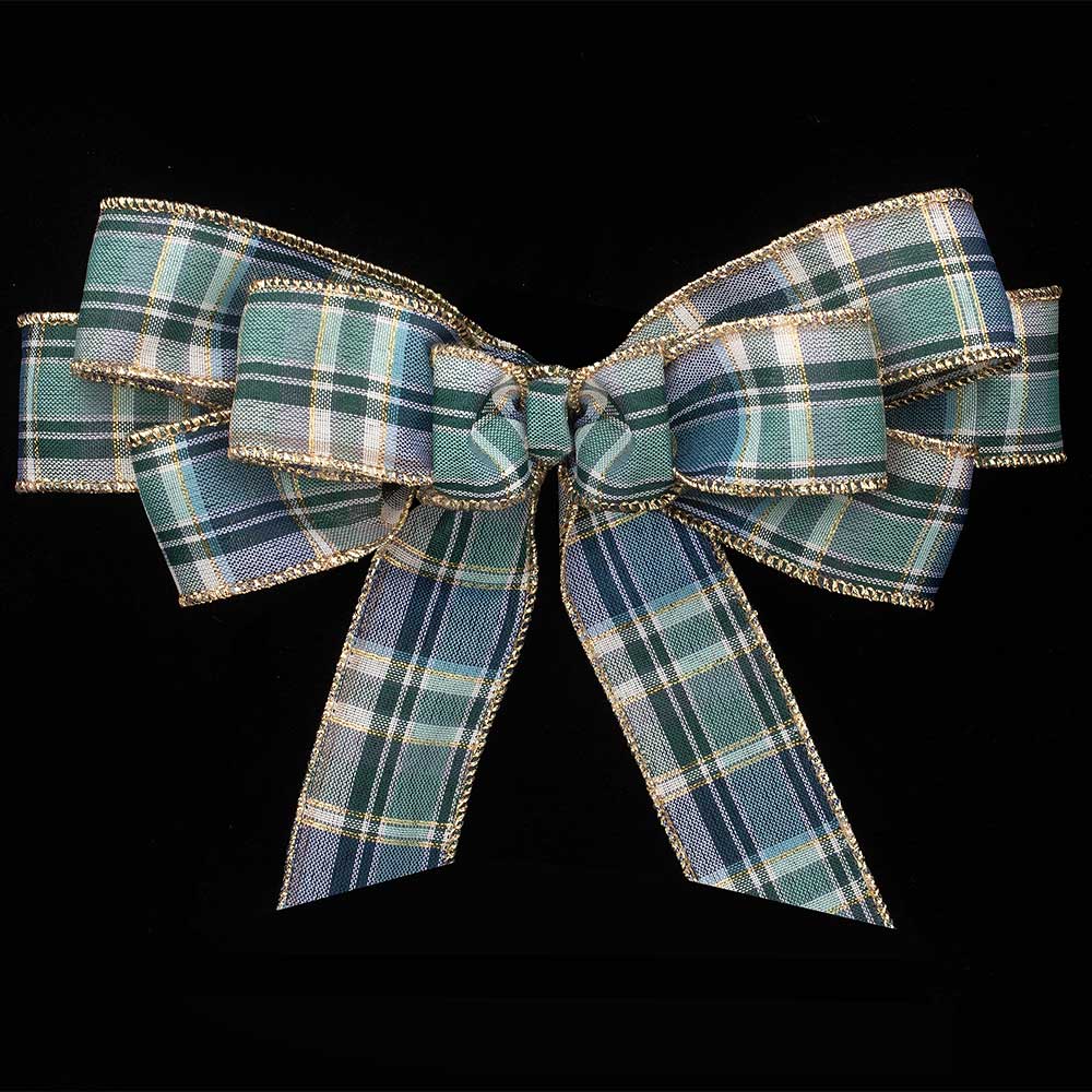 2 1/2" WIRED WINTER PLAID RIBBON