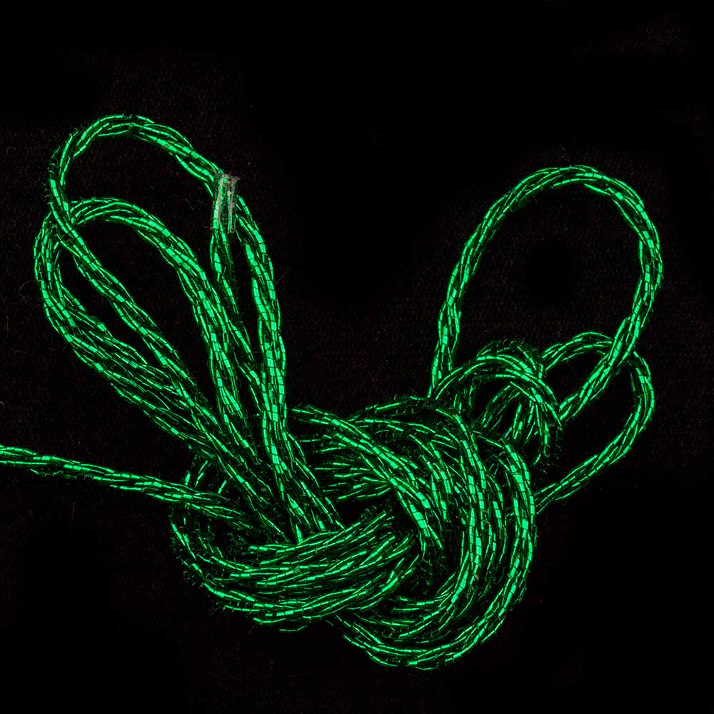 3MM METALLIC CORD,GREEN