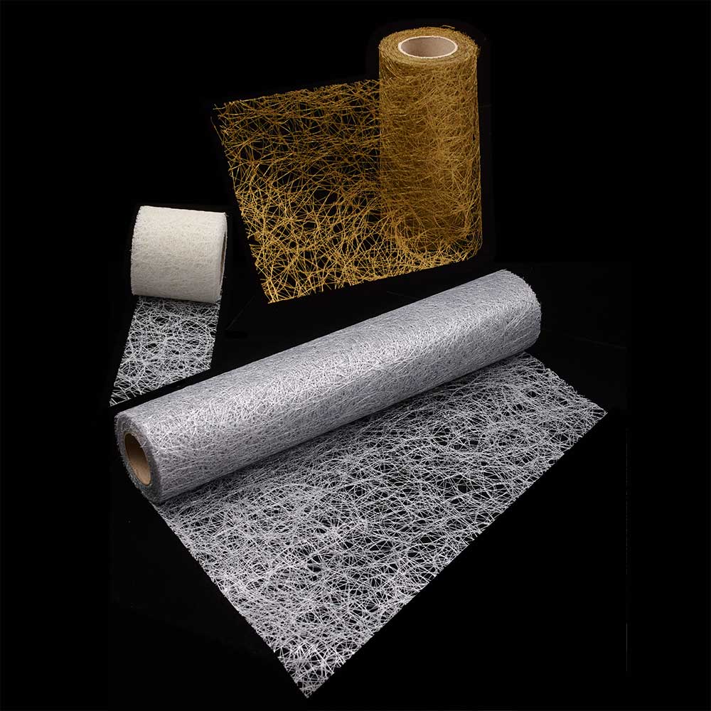 4" FAUX SISAL WEB RIBBON