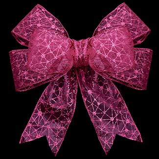 1 3/8" WIRED CRACKLE SHEER RIBBON