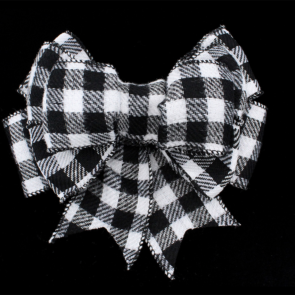 2 1/2" WIRED FELT BUFFALO PLAID RIBBON