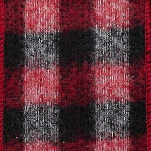 2 1/2" WIRED FELT BUFFALO,RED/ Y