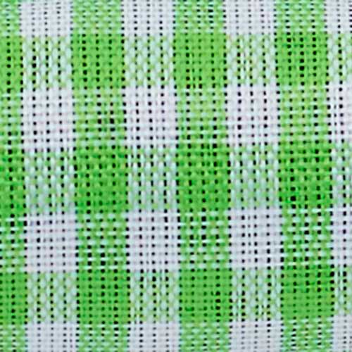 1 3/8" WIRED VINTAGE CHECK,LIME