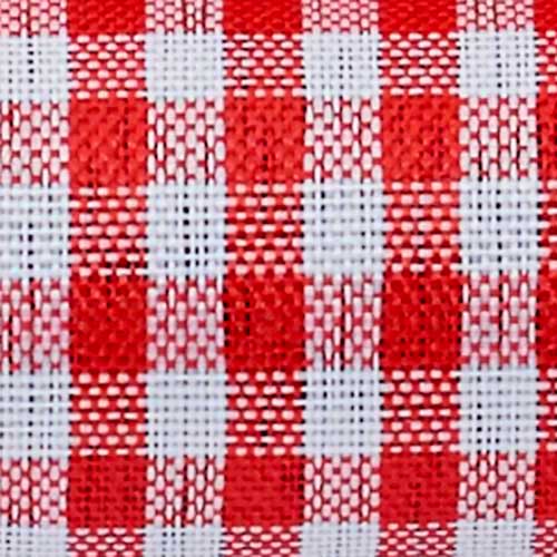 1 3/8" WIRED VINTAGE CHECK,RED