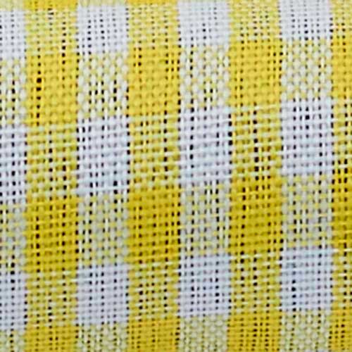 1 3/8" WIRED VINTAGE CHECK,YELLOW