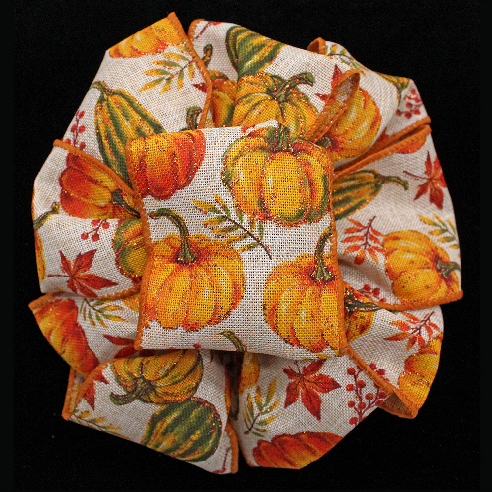 2 1/2" WIRED AUTUMN RIBBON