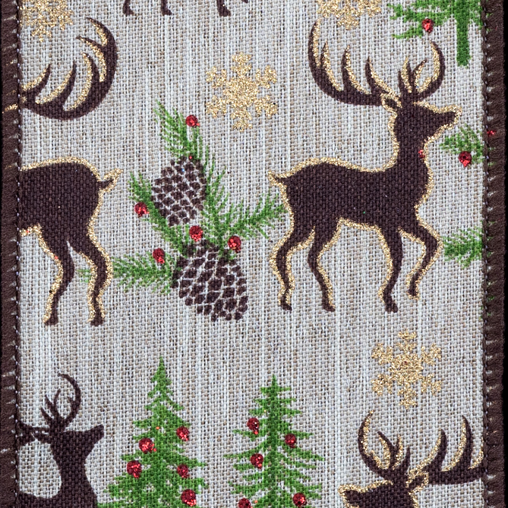 2 1/2" WIRED COUNTRY GLITZ,DEER