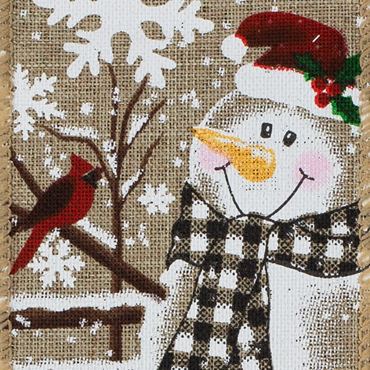 2 1/2" WIRED COUNTRY GLITZ,          SNOWFLAKE