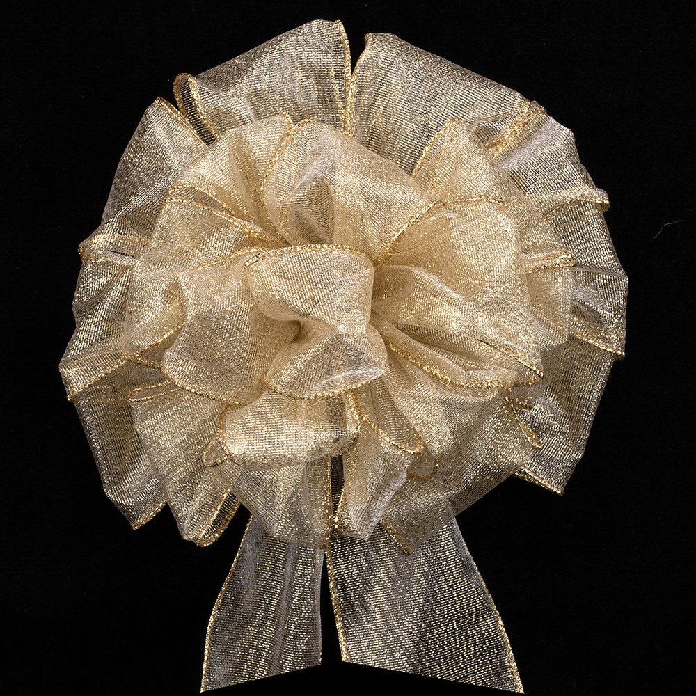 2 1/2" WIRED SHEER FROST RIBBON