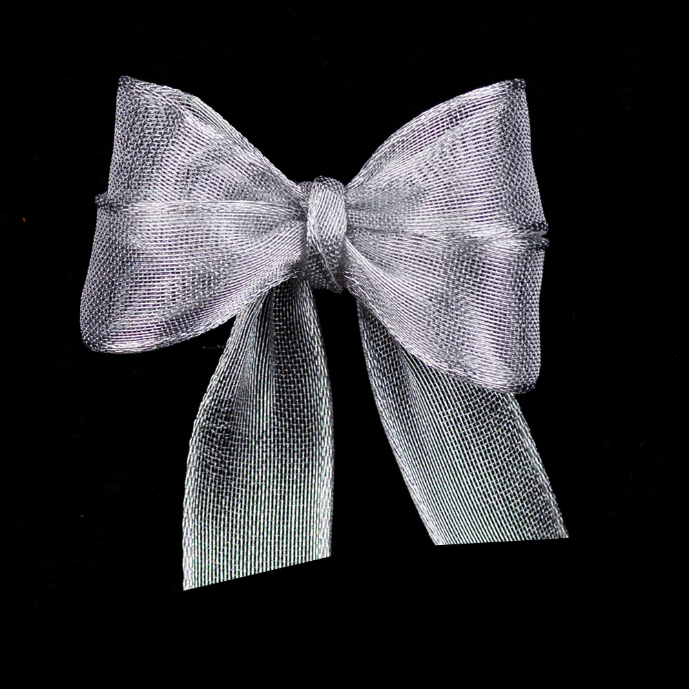 9/16" WIRED METALLIC FROST RIBBON