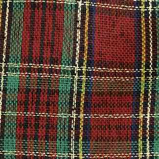 2 1/2" WIRED PLAID,RED/GRN/BL