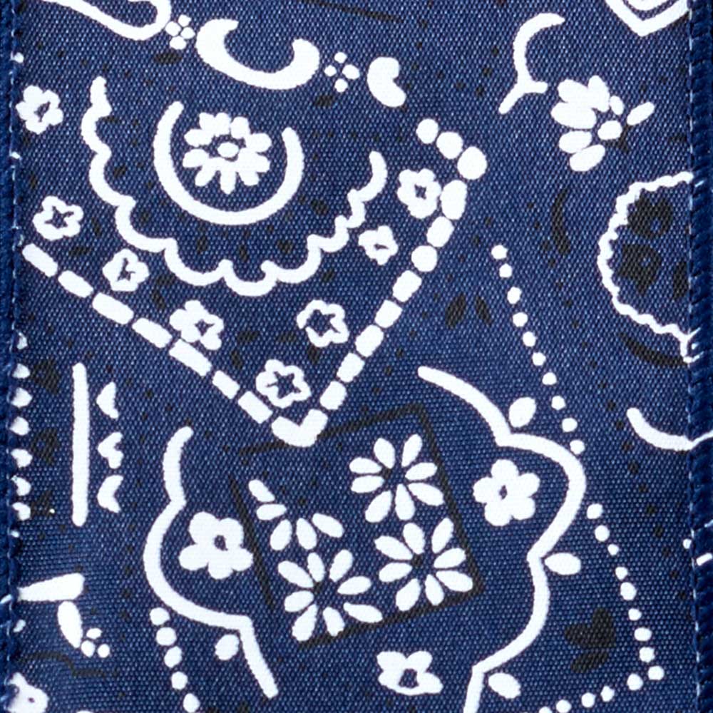 2 1/2" WIRED BANDANA,NAVY