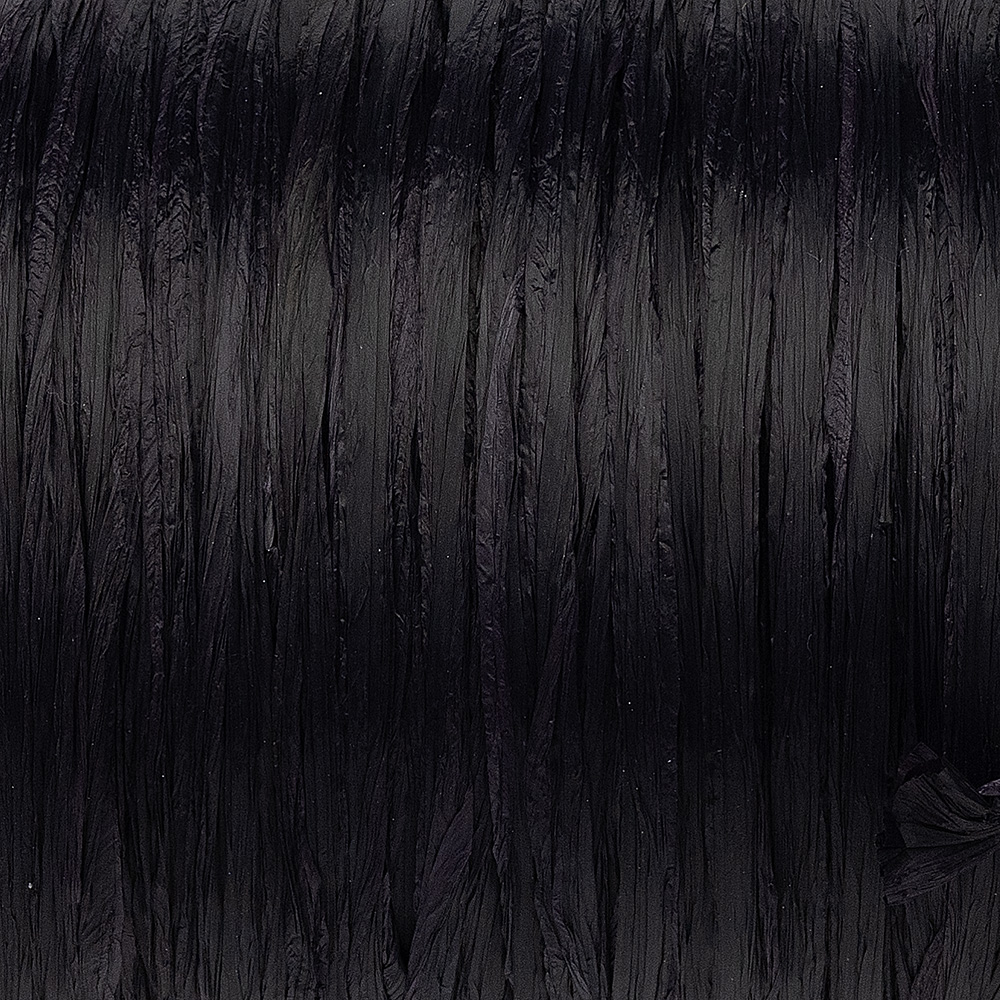 RAYON RAFFIA,BLACK