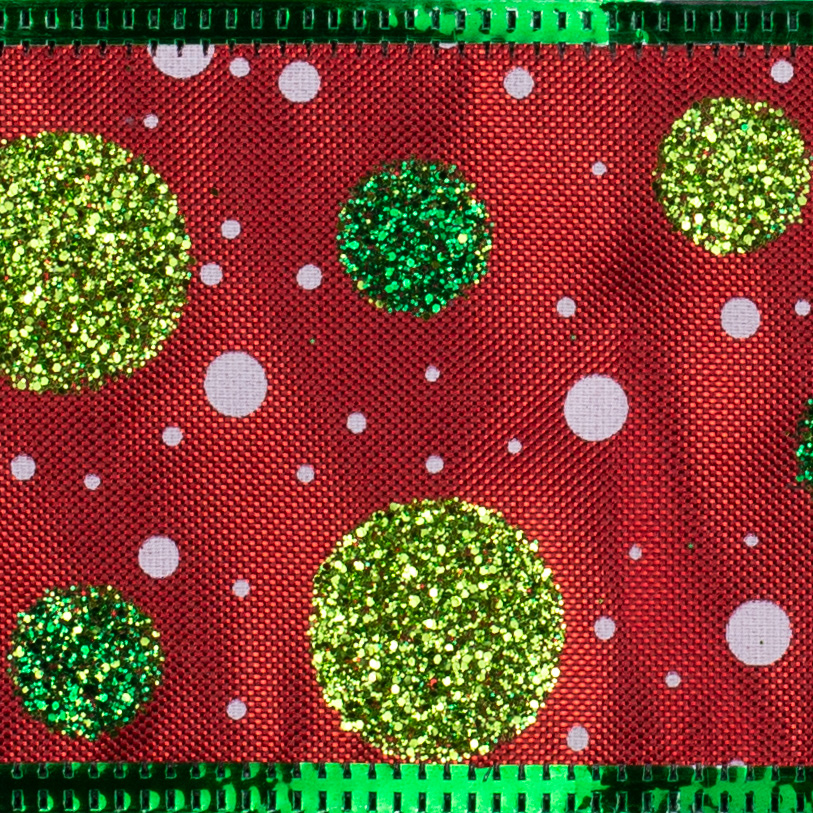 2 1/2" WIRED JOYUS HOLIDAYS,RED