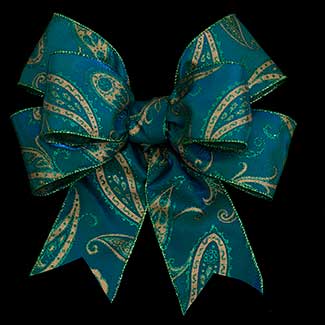 2 1/2" WIRED PAISLEY RIBBON